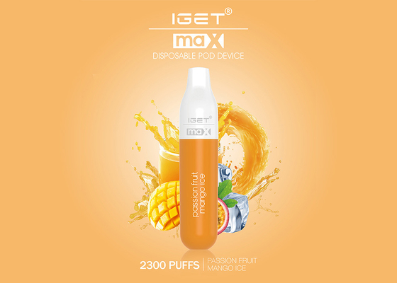 8.0ml IGET MAX 2300 μίας χρήσης ηλεκτρονικό τσιγάρο 16 ριπών χρώματα