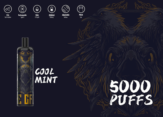 Ενέργεια 5000 Epood νικοτίνης ε -ε-cigs 5% μάνδρα Vape ριπών