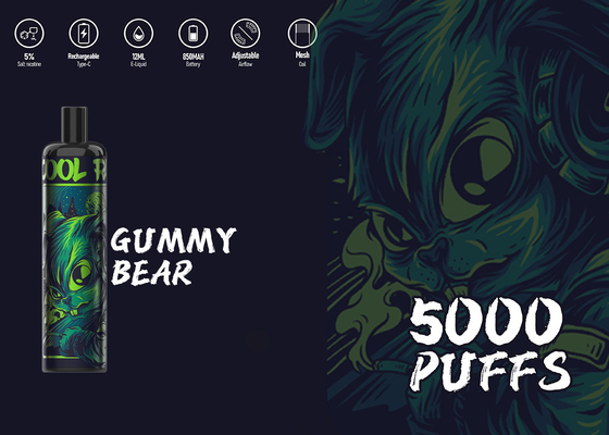 Μίας χρήσης Epod ανώτατο 5000 ριπών 5% ε-τσιγάρο Vape γούστου νικοτίνης φανταχτερό