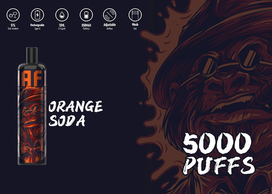 Ενέργεια Vape 12 Epod 5000 ριπών επανακαταλογηστέα μάνδρα Vape νικοτίνης γεύσεων 12ML 5%