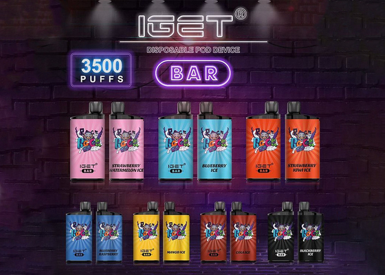 Καυτός πωλώντας ΦΡΑΓΜΌΣ 3500 ριπές 13 IGET ε-τσιγάρο γεύσεων vapes