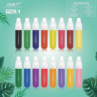 ΑΝΏΤΑΤΑ 2300 pufffs μανδρών IGET IGET μίας χρήσης Vape