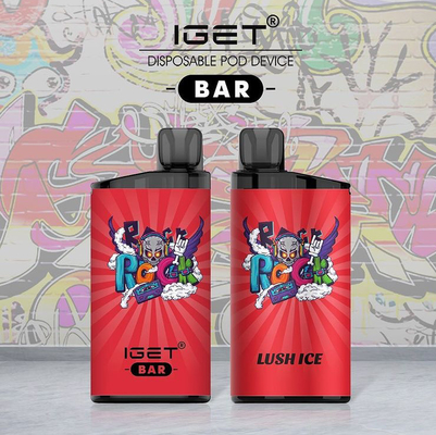 25 μίας χρήσης υγρό ριπών 12ml μανδρών 1500mAh 3500 Vape νικοτίνης ΦΡΑΓΜΏΝ 5% γεύσεων IGET
