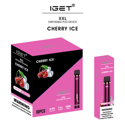 Καυτότερο iget AUS xxl μίας χρήσης μάνδρα vape 1800 ριπών με πιό πρόσφατες 35 γεύσεις στο απόθεμα