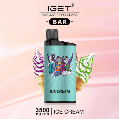 1500mAh μίας χρήσης ΦΡΑΓΜΌΣ 3500 Vape IGET μπαταριών ριπές 25 γεύσεις διαθέσιμες
