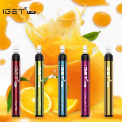 100% αυθεντικό τσιγάρο Iget Iget Ε συν 1200 τη μάνδρα Vape νικοτίνης ριπών 4.8ML 5%
