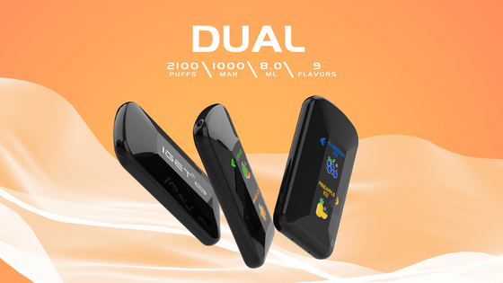 Οι διπλές γεύσεις σε μια συσκευή μίας χρήσης Vape 2100 ξεφυσούν IGET ΔΙΠΛΌ με την μπαταρία 1000mah