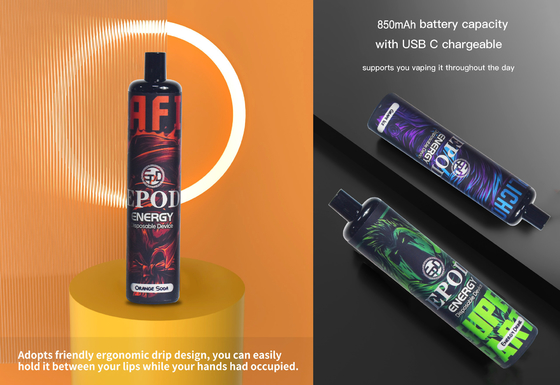 850mah προ γεμισμένη συσκευή τσιγάρων EPOD μίας χρήσης Vape επανακαταλογηστέα