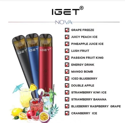 Αναπληρώσιμη μίας χρήσης εξάρτηση Vape NOVA IGET με 13 γεύσεις